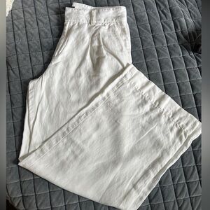 Banana Republic Wide Leg Linen Pant 12L